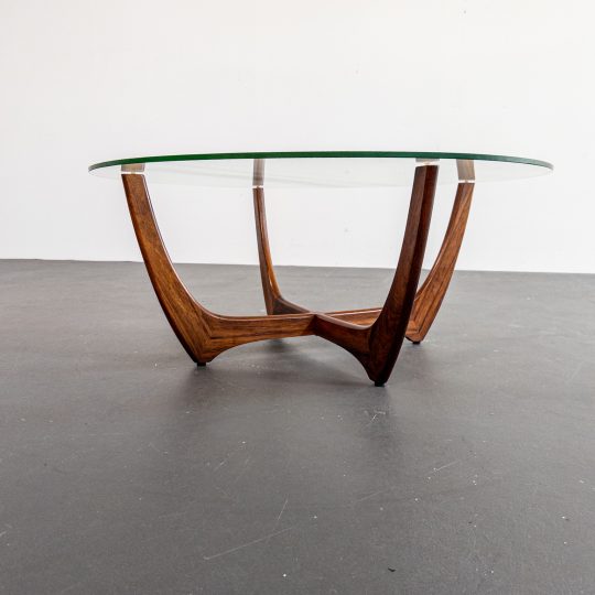 Soffbord i glas – Wards Ateliéer, 1960-tal