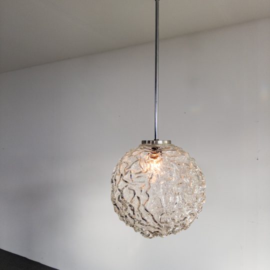 Stilfull taklampa från Eriksmåla Glas, 1960-tal