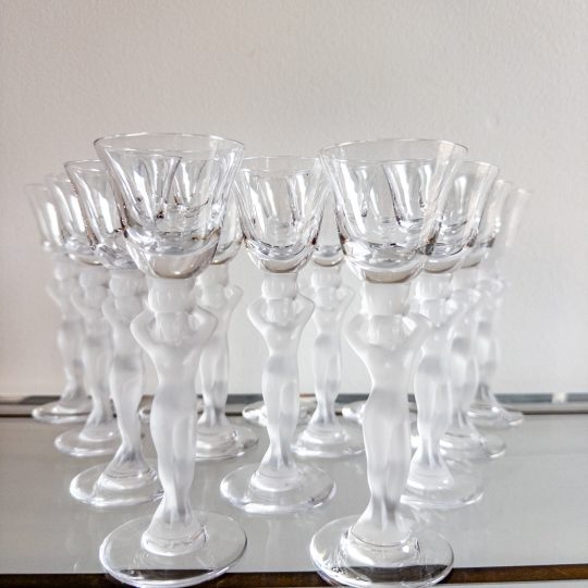 Franska mindre glas från Bayel Cristallerie