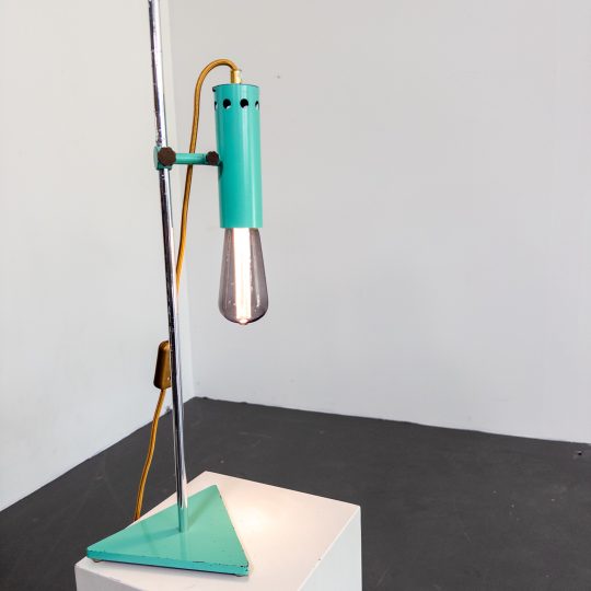 Ovanlig turkos bordslampa