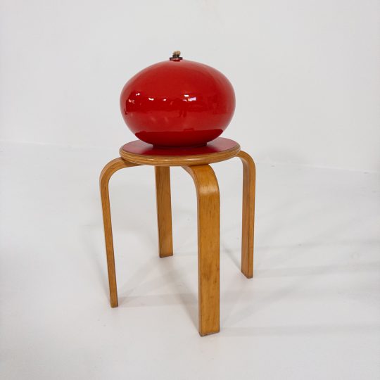 Aladdin ljuslykta i röd glasyr – Höganäs Keramik (största modellen)