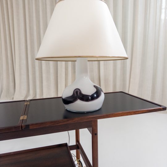 Bordslampa i glas – Holmegaard, Danmark