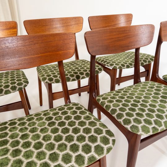 Stolar i teak, Danmark 60-tal.