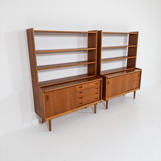 Bokhyllor i teak 60-tal