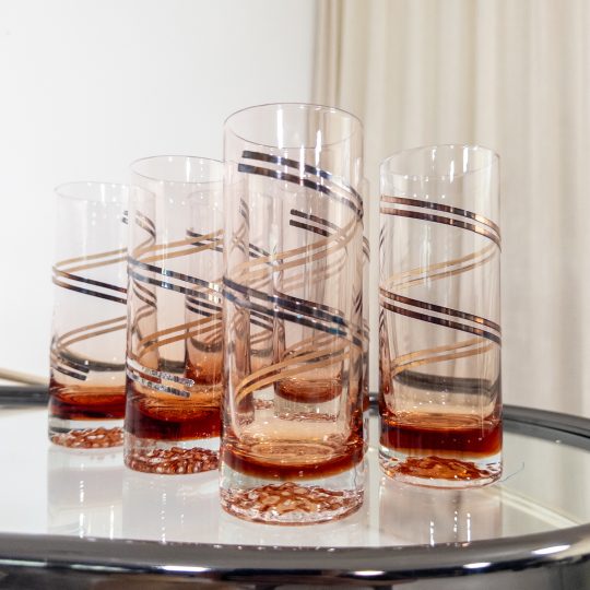 Exklusiva italienska drinkglas – 1960/70-tal