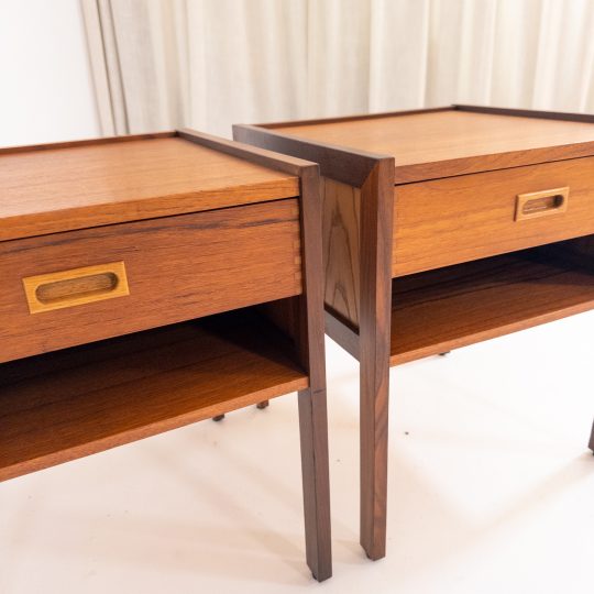 Sängbord i teak, 1960-tal